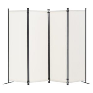 VEVOR Raumtrenner Trennwand - faltbarer Sichtschutz für Büro & Schlafzimmer - weiß (228 x 45 x 172,5 cm) VEVOR Raumte