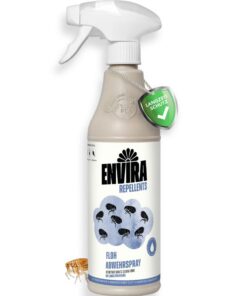Envira Floh Abwehrspray 500 ml - Effektives Flohmittel für Haus, Katzenfloh und Hundefloh - Bewirbt gegen Flöhe für Katz