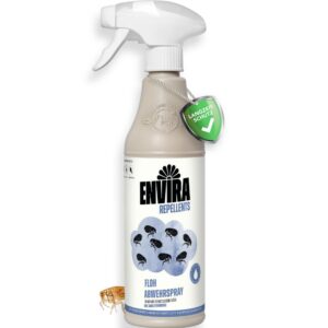 Envira Floh Abwehrspray 500 ml - Effektives Flohmittel für Haus, Katzenfloh und Hundefloh - Bewirbt gegen Flöhe für Katz