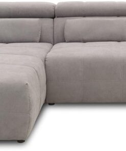 DOMO. collection Ecksofa Brandon - L-Förmiges Sofakissen mit Rückenfunktion, Graugröße (BxTxH: 285 x 175 x 98 cm)