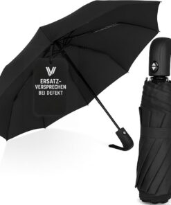 Villkin Sturmmarshallingstex-Regenschirm aufzugehend automatisch - robust und hochwertig für Damen und Herren - 107cm br