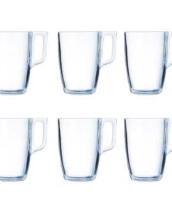 Luminarc Mikrowellenkaffeebecher Glas 6 Stück 40cl | Luminarc Glas Kaffeebecher für die Mikrowelle 6 Stück 40cl | Lumin