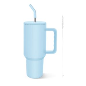 COZOME Isolierte Edelstahl Tumbler mit Griff und Deckel für Männer und Frauen - Wassertumbler, 40oz Isolationsflasche mi