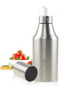 Edelstahl Öl & Essig Spender 1000ML Staubdicht Silber Novata