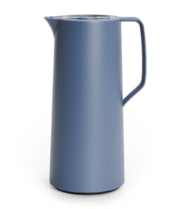 Emsa Motiva Isolierkanne 1L Glaskolben - 12h heiß 24h kalt Quick-Press-Verschluss Made in Germany