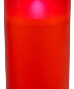 XXL Solar LED Grabkerze Pearl - Dauerlicht & Akku, 21 cm, rot (LED Grablicht, Solar, Beleuchtung) | Pearl XXL Rot LED G