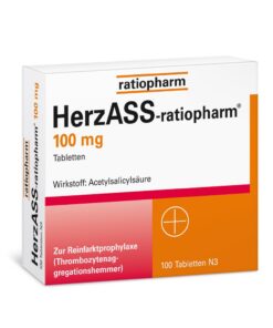Ratiopharm ASS PROTECT 100 mg Magenschonender Blut-verdünner: Prophylaxe gegen neue Infarkte - für Magenschoner, 100 Stu