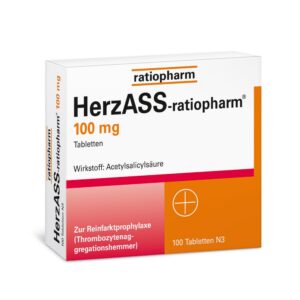 Ratiopharm ASS PROTECT 100 mg Magenschonender Blut-verdünner: Prophylaxe gegen neue Infarkte - für Magenschoner, 100 Stu