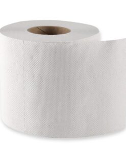Franz HygoClean Toilettenpapier, Kleinrolle, weich, Recyclingpapier, Familien, für den Badeweiher, 64 Rollen, 250 Blatt