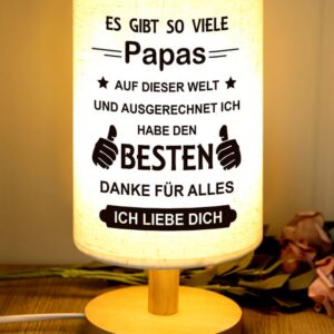 PRSTENLY Top Papa Geschenk für Geburtstag - Beste Tischlampe Geschenke für Männer