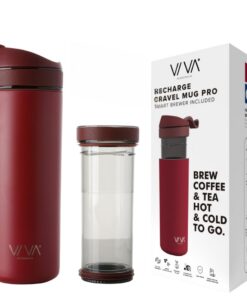 Viva Scandinavia Thermobecher zu Go - doppelwandig isoliert, 0,46 l Rot