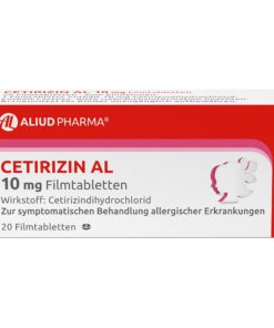 ALLERGIE BEHELMUNG ALIUD PHARMA Cetirizin AL 10 mg: Symptomatische Behandlung von Allergierhinweisung für Erwachsene | 2