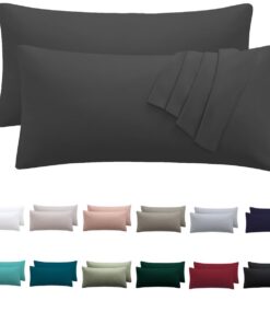 Niture Kopfkissenbezüge 40x80 cm - Weich und Bügelfrei