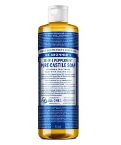 Dr. Bronner's Pfefferminz Reine Naturseife Flüssig 473ml EWG Verified Fair for Life