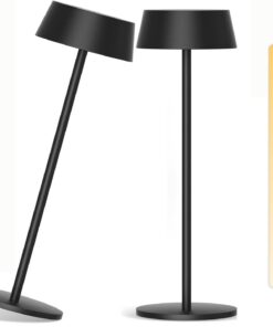 Klighten Warmweiß Akku-Touch-Control Tischlampe für Outdoor und Haus, Schwarz, Wasserdicht