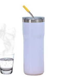 20 Oz Edelstahl-Wasserbecher - Isolierte Kaffeetasse - Thermokaffeebecher, Kaltgetränke-Autotasse für Camping