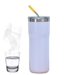 20 Oz Edelstahl-Wasserbecher - Isolierte Kaffeetasse - Thermokaffeebecher, Kaltgetränke-Autotasse für Camping