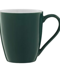 AMBITION Aura Green Kaffeetasse dunkelgrün 370 ml Porzellanbecher spülmaschinenfest Mikrowellenfest