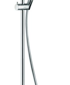 Hansgrohe Croma Duschsystem ohne Armatur - Regendusche (220 mm), Handbrause (4 Strahlarten) und runder Kopfbrause (1 Str