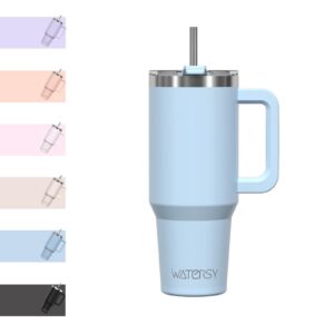 WATERSY 30oz Thermobecher für Kalte Getränke Doppelwandig Edelstahl Vakuum Thermo Tumbler Blue | WATERSY 30oz Doppelwan