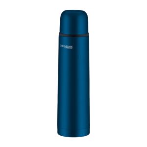 THERMOcafé by THERMOS TC Becher Edelstahl saphirblau 0,70l 12h H & 24h K, Thermosflasche mit Becher für Schule, Unterweg