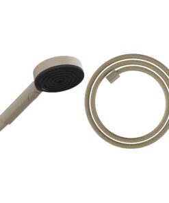 Hansgrohe Planet Edition Wassersparendes Duschset Sand (recycelt) - ECOsmart+ Pulsify Select 3 Strahlarten Designflex Br