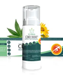 Vitadol CBD Gel 100 ml | EXTRA hochdosiert mit CBD 1000 mg | Wirkt leicht kühlend