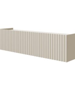 Selsey Fiorra Meuble TV Suspendu - Modern Eleganz - Selbstmontage - Raffiniertes Design - 3 Fächer - Holzoptik Beige/Gra