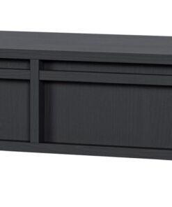 Selsey Schminktisch Makeup Tisch Frisiertisch Kosmetiktisch Mit 2 Schubladen Hängend Schwarz Evo für Professionelle Beau