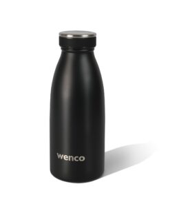 wenco Edelstahl Trinkflasche 350ml isoliert auslaufsicher BPA-frei