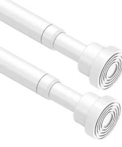 2 Stück verstellbare Spannstangen für Gardinen, Fenster und Schränke - ideal für DIY-Projekte (45,7 bis 71,1 cm) | 2 ve