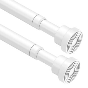 2 Stück verstellbare Spannstangen für Gardinen, Fenster und Schränke - ideal für DIY-Projekte (45,7 bis 71,1 cm) | 2 ve