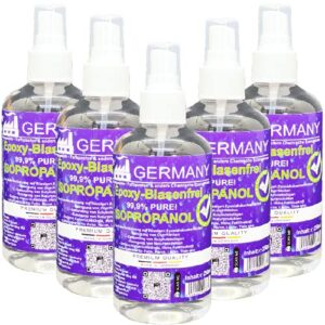 99,9% Isopropanol Reiniger 5x250ml für Hochreinigungsanwendungen | 5x250ml Isopropanol 99,9% als Lösungsmittel für La