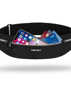 HAISSKY Wasserdichter Laufgürtel für Handys, Hüfttasche und Sport, perfekt für Joggen, Fitness und Reisen bis zu 6,8"