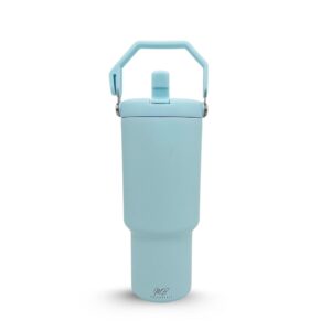 Thermobecher MB Essentials Mit Strohhalm, Edelstahl, 900ml, Sport-Trinkflasche, Auslaufsicher, Warme und Kalte Getränke