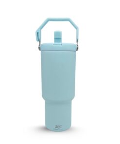 Thermobecher MB Essentials Mit Strohhalm, Edelstahl, 900ml, Sport-Trinkflasche, Auslaufsicher, Warme und Kalte Getränke