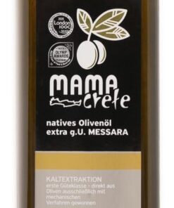 Mamacrete Natives Olivenöl Extra - EU-Organic, kaltextrahiert, 1L für Genießer aus Kreta