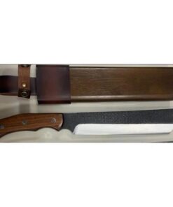 PURPLE DRAGON Präzise Bushcraft Messer für Camping – Großes Full Tang Design mit Holzgriff und Eichenholz-Scheide PURPLE