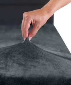 Malika® Warme Spannbettlaken - Anthrazit für kalte Somernächte - 180-200 x 200 cm | Malika® Premium Spannbettlaken Cash