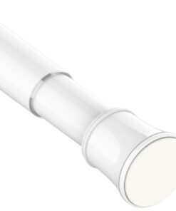 **Hängstange Ohne Bohren Verstellbare Teleskopstange Für Ihre Gardinen Und Balkon 65-85 Cm** | **Belaubare Klemmstange