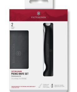 Victorinox Swiss Classic Faltbares Picknick-Messer und Schneidebrett - für Outdooraktivitäten und Essenseinstellungen, e