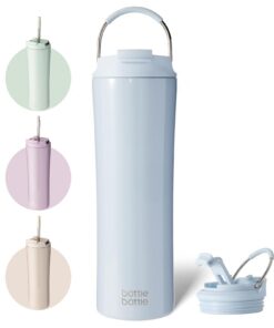 Bottlebottle Isolierter Kaffeebecher 680 ml (24oz) edelstahl Kaffee-to-go Becher warm und kalt auslaufenProof Blue