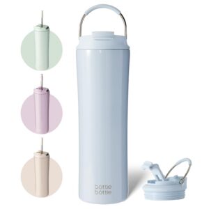 Bottlebottle Isolierter Kaffeebecher 680 ml (24oz) edelstahl Kaffee-to-go Becher warm und kalt auslaufenProof Blue