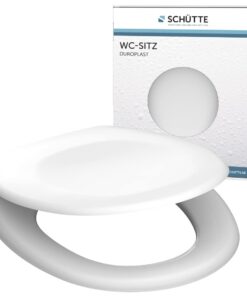 SCHÜTTE weiß Sitz Duroplast, passend für alle WC-Becken, ideal für Familien, TOILETTEN 82000