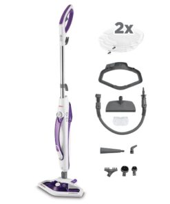 Polti Vaporetto SV440 Double - 2-in-1 Dampfreiniger für Boden- & Handgeräte | 11 Zubehörteile | 15-Sek.-Aufheizzeit | Ab