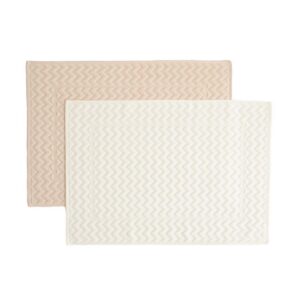 Chakra 2er Pack Badematte, 100% Baumwolle, Ultra Saugfähig, Maschinenwaschbar & Langlebig, Weich &Comfortlich für Badezi
