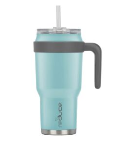 Premium Reduce Tumbler - Edelstahl Trinkbecher mit Vakuumisolierung und Henkel - 34 Stunden Kalthaltung - Ideal für kalt