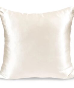 Satin Kissenbezug weich für Haar und Haut, beidseitig atmungsaktiv (White 2,45x45cm) Reißverschluss 1-teiliger Satin K