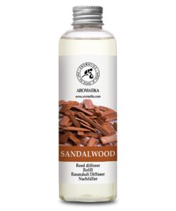 Raumduft Nachfüllflasche Sandelholz - Reed Diffuser Refill für Raumbeduftung - Aroma Öl nachfüllen 200 ml
