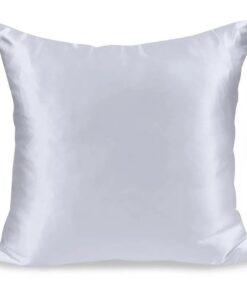 Satin Kissenbezug, weicher imitierter Satin-Seiden-Kissenbezug(Grey,45x45cm) Satin Kissenbezug, beidseitig atmungsakti